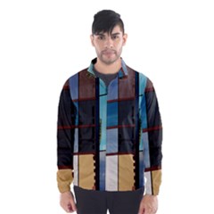 Glass Facade Colorful Architecture Wind Breaker (men) by Nexatart