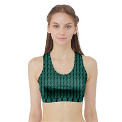 Golf Golfer Background Silhouette Sports Bra With Border by Nexatart