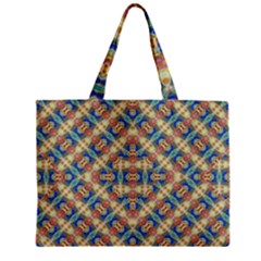 Modern Geometric Intricate Pattern Zipper Mini Tote Bag