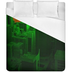 Green Building City Night Duvet Cover (california King Size)