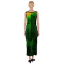 Green Building City Night Fitted Maxi Dress View2