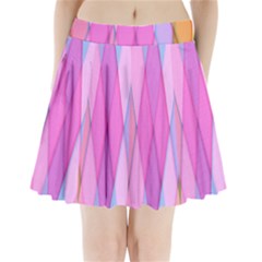 Graphics Colorful Color Wallpaper Pleated Mini Skirt