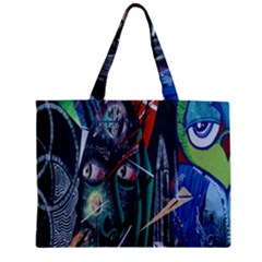 Graffiti Art Urban Design Paint Zipper Mini Tote Bag by Nexatart