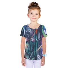 Graffiti Art Urban Design Paint Kids  One Piece Tee