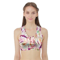 Grass Blades Sports Bra With Border