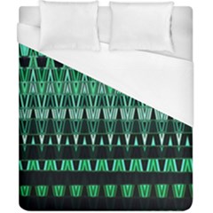 Green Triangle Patterns Duvet Cover (california King Size)