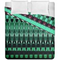 Green Triangle Patterns Duvet Cover Double Side (California King Size) View1