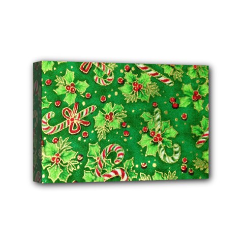 Green Holly Mini Canvas 6  X 4  by Nexatart