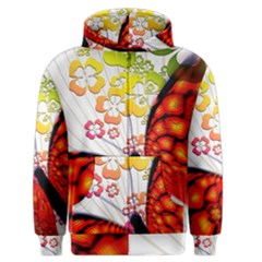 Greeting Card Butterfly Kringel Men s Zipper Hoodie by Nexatart