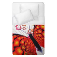 Greeting Card Butterfly Kringel Duvet Cover (single Size)