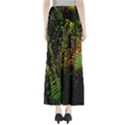 Green Leaves Psychedelic Paint Maxi Skirts View2