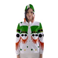 St  Patrick s Day Hooded Wind Breaker (women) by Valentinaart