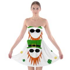 St  Patrick s Day Strapless Bra Top Dress by Valentinaart