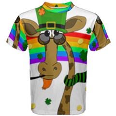 Irish Giraffe Men s Cotton Tee by Valentinaart