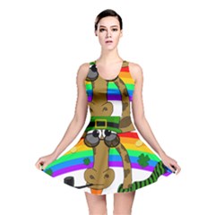 Irish Giraffe Reversible Skater Dress by Valentinaart