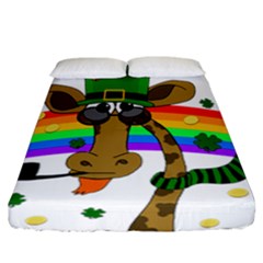 Irish Giraffe Fitted Sheet (california King Size)