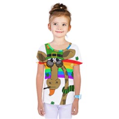 Irish Giraffe Kids  One Piece Tee