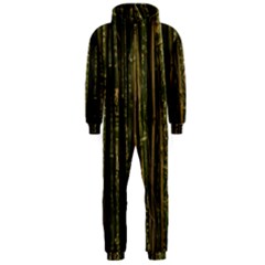 Green And Brown Bamboo Trees Hooded Jumpsuit (men)  by Nexatart