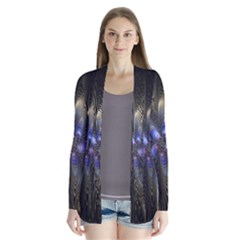 Fractal Blue Abstract Fractal Art Cardigans by Nexatart