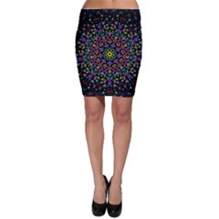 Fractal Texture Bodycon Skirt