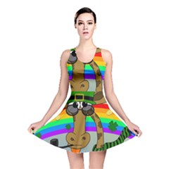 Irish Giraffe Reversible Skater Dress by Valentinaart