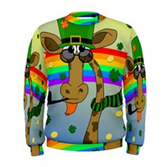 Irish Giraffe Men s Sweatshirt by Valentinaart