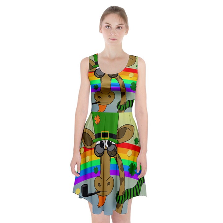 Irish giraffe Racerback Midi Dress