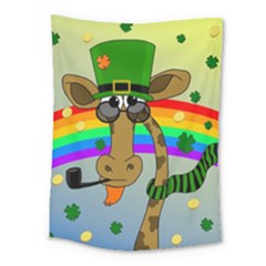 Irish Giraffe Medium Tapestry by Valentinaart