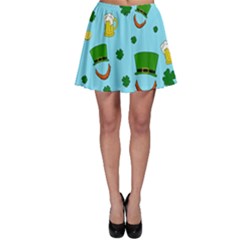 St  Patrick s Day Pattern Skater Skirt by Valentinaart