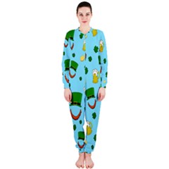 St  Patrick s Day Pattern Onepiece Jumpsuit (ladies) 