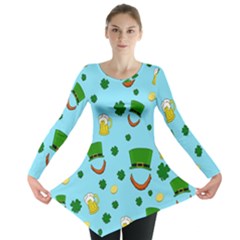 St. Patrick s day pattern Long Sleeve Tunic 