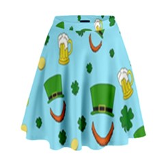 St. Patrick s day pattern High Waist Skirt