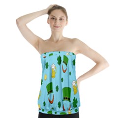 St. Patrick s day pattern Strapless Top