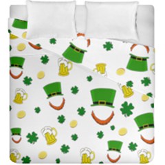 St  Patrick s Day Pattern Duvet Cover Double Side (king Size)