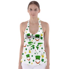 St  Patrick s Day Pattern Babydoll Tankini Top