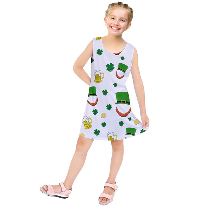 St. Patrick s day pattern Kids  Tunic Dress