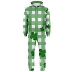 Clover Pattern Hooded Jumpsuit (men)  by Valentinaart