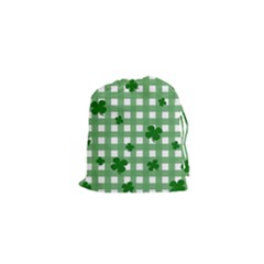 Clover Pattern Drawstring Pouches (xs)  by Valentinaart