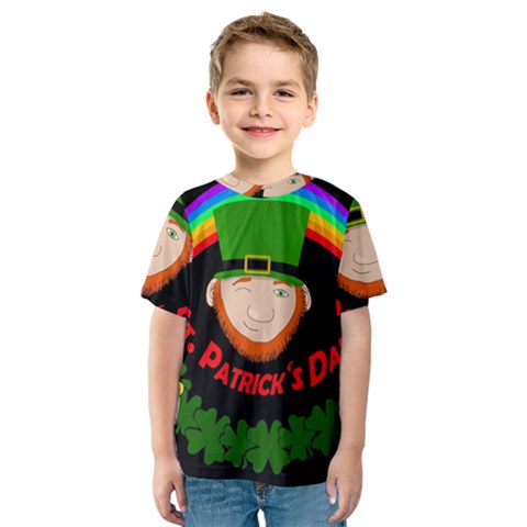 St  Patrick s Day Kids  Sport Mesh Tee by Valentinaart