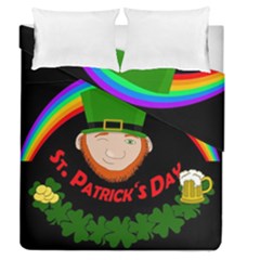 St  Patrick s Day Duvet Cover Double Side (queen Size)