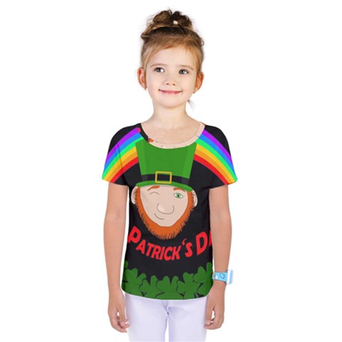 St  Patrick s Day Kids  One Piece Tee by Valentinaart