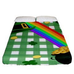 St  Patrick s Day Rainbow Fitted Sheet (king Size)