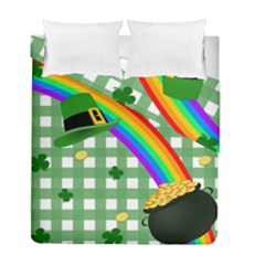 St  Patrick s Day Rainbow Duvet Cover Double Side (full/ Double Size)