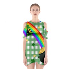 St  Patrick s Day Rainbow Shoulder Cutout One Piece by Valentinaart