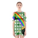 St. Patrick s day rainbow Shoulder Cutout One Piece View1