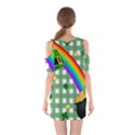 St. Patrick s day rainbow Shoulder Cutout One Piece View2