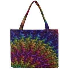 Fractal Art Design Colorful Mini Tote Bag