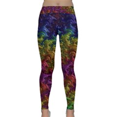 Fractal Art Design Colorful Classic Yoga Leggings