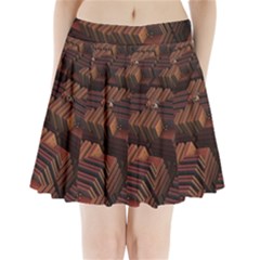 Fractal 3d Render Futuristic Pleated Mini Skirt