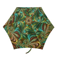 Fractal Artwork Pattern Digital Mini Folding Umbrellas by Nexatart